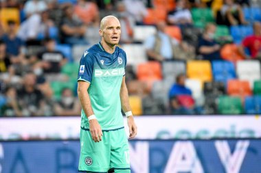 Udinese 'nin Bram Nuytinck portresi İtalyan futbolu Serie A maçında Udinese Calcio ile Venezia FC Friuli - Dacia Arena Stadyumu, Udine, İtalya - 27 Ağustos 2021