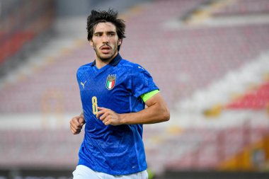 21 Yaş Altı UEFA Avrupa Futbol Şampiyonası sırasında Sandro Tonali (İtalya) - UEFA Euro 2023 elemeleri - İtalya, İtalya 'nın Vicenza kentindeki Romeo Menti Stadyumu' nda Karadağ 'a karşı, 07 Eylül 2021 - Fotoğraf: Ettore Griffoni