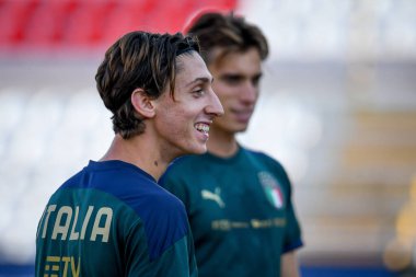 Samuele Mulattieri (İtalya) UEFA Avrupa Futbol Şampiyonası sırasında 21 yaş altı - UEFA Euro 2023 elemeleri - İtalya, İtalya 'nın Vicenza kentindeki Romeo Menti Stadyumu' nda Karadağ 'a karşı, 07 Eylül 2021 - Fotoğraf: Ettore Griffoni