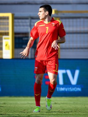 21 Yaş Altı UEFA Avrupa Futbol Şampiyonası sırasında Nikola Janjiç (Karadağ) - UEFA Euro 2023 Kalifiers - İtalya, İtalya 'nın Vicenza kentindeki Romeo Menti Stadyumu' nda Karadağ 'a karşı, 07 Eylül 2021 - Fotoğraf: Ettore Griffoni