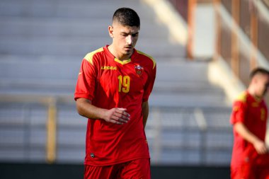 İvan Vukceviç (Karadağ) UEFA 'nın 21 Yaş Altı Avrupa Futbol Şampiyonası sırasında - UEFA Euro 2023 Kalifiers - İtalya, İtalya' nın Vicenza kentindeki Romeo Menti Stadyumu 'nda Karadağ' a karşı, 07 Eylül 2021 - Fotoğraf: Ettore Griffoni