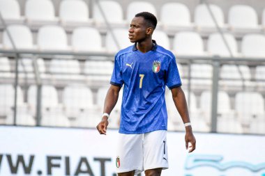Kelvin Yeboah (İtalya) 21 Yaş Altı UEFA Avrupa Futbol Şampiyonası sırasında - UEFA Euro 2023 Kalifiers - İtalya, İtalya 'nın Vicenza kentindeki Romeo Menti Stadyumu' nda Karadağ 'a karşı, 07 Eylül 2021 - Fotoğraf: Ettore Griffoni