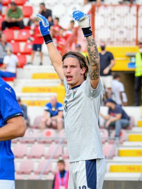 Marco Carnesecchi (İtalya) 21 yaş altı UEFA Avrupa Futbol Şampiyonası sırasında - UEFA Euro 2023 elemeleri - İtalya, İtalya 'nın Vicenza kentindeki Romeo Menti Stadyumu' nda Karadağ 'a karşı, 07 Eylül 2021 - Fotoğraf: Ettore Griffoni