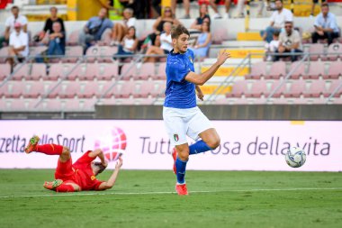 Lorenzo Lucca (İtalya), 21 Yaş Altı UEFA Avrupa Futbol Şampiyonası - UEFA Euro 2023 Kalifiers - İtalya, İtalya 'nın Vicenza kentindeki Romeo Menti Stadyumu' nda Karadağ 'a karşı, 07 Eylül 2021 - Fotoğraf: Ettore Griffoni