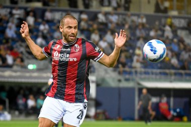 Lorenzo De Silvestri (Bologna) İtalya futbol takımı Serie A maçında Renato Dall & # 39; Ara Stadyumu 'nda Bologna FC ile Hellas Verona maçında görev yaparken portre - Fotoğraf: Ettore Griffoni