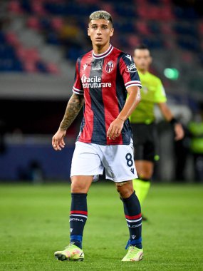 Nicolas Dominguez (Bologna) İtalya futbol takımı Serie A maçında Bologna FC - Hellas Verona FC maçı sırasında İtalya 'nın Bologna kentindeki Renato Dall & # 39; Ara Stadyumu' nda 13 Eylül 2021 - Fotoğraf: Ettore Griffoni