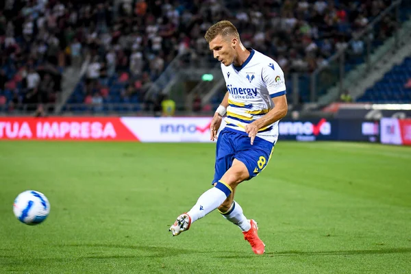 Darko Lazovic Verona Portret Actie Tijdens Italiaanse Voetbal Serie Match — Stockfoto