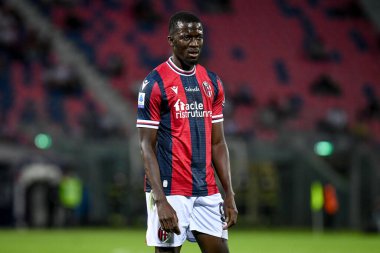 Musa Barrow (Bologna) İtalya futbol takımı Serie A maçında Bologna FC - Hellas Verona FC maçı sırasında İtalya 'nın Bologna kentindeki Renato Dall & # 39; Ara stadyumunda 13 Eylül 2021 - Fotoğraf: Ettore Griffoni