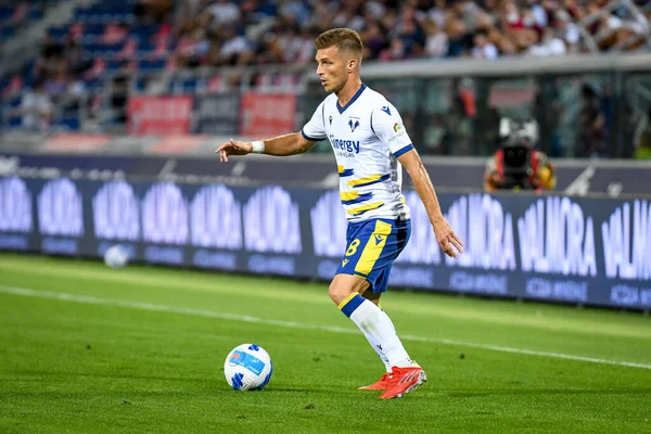 Darko Lazovic Verona Ritratto Azione Durante Partita Calcio Della Serie — Foto Stock