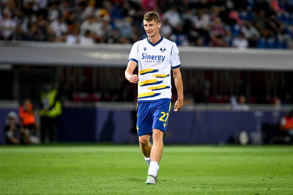 Pawel Dawidowicz Verona Portret Tijdens Italiaanse Voetbal Serie Match Bologna — Stockfoto