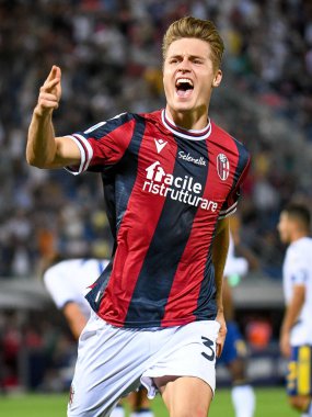 Mattias Svanberg (Bologna) İtalya futbol takımı Serie A maçında Bologna FC - Hellas Verona FC - Renato Dall & # 39; Ara Stadyumu, Bologna, İtalya, 13 Eylül 2021
