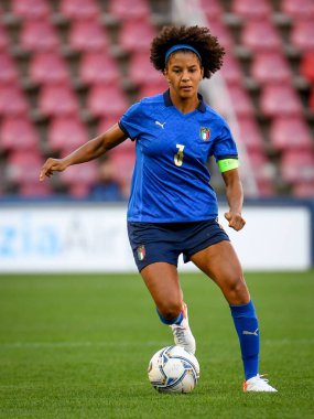 Sara Gama (İtalya) FIFA Dünya Kupası Bayanlar & # 39; Dünya Kupası 2023 elemeleri sırasında - İtalya, Trieste, İtalya 'daki Nereo Rocco stadyumunda Moldova' ya karşı, 17 Eylül 2021 - Fotoğraf: Ettore Griffoni