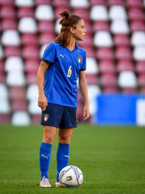 Manuela Giuliano (İtalya) FIFA Dünya Kupası Bayanlar & # 39; Dünya Kupası 2023 elemeleri sırasında - İtalya, İtalya 'nın Trieste kentindeki Nereo Rocco stadyumunda Moldova' ya karşı, 17 Eylül 2021 - Fotoğraf: Ettore Griffoni
