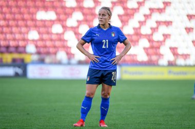 Valentina Cernoia (İtalya) FIFA Dünya Kupası Bayanlar & # 39; Dünya Kupası 2023 elemeleri sırasında - İtalya, İtalya 'nın Trieste kentindeki Nereo Rocco stadyumunda Moldova' ya karşı, 17 Eylül 2021 - Fotoğraf: Ettore Griffoni