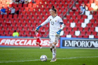 Natalia Munteanu (Moldova) FIFA Dünya Kupası Kadınlar & # 39; Dünya Kupası 2023 elemeleri sırasında - İtalya, Trieste, İtalya 'daki Nereo Rocco stadyumunda Moldova' ya karşı, 17 Eylül 2021 - Fotoğraf: Ettore Griffoni