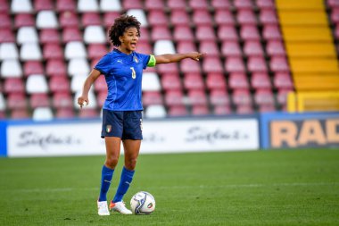 Sara Gama (İtalya) FIFA Dünya Kupası Bayanlar & # 39; Dünya Kupası 2023 elemeleri sırasında - İtalya, Trieste, İtalya 'daki Nereo Rocco stadyumunda Moldova' ya karşı, 17 Eylül 2021 - Fotoğraf: Ettore Griffoni