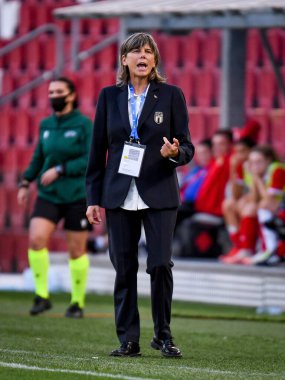Milena Bertolini (İtalya Teknik Direktörü) FIFA Dünya Kupası Bayanlar & # 39; Dünya Kupası 2023 elemeleri sırasında - İtalya, Trieste, İtalya 'daki Nereo Rocco stadyumunda Moldova' ya karşı, 17 Eylül 2021 - Fotoğraf: Ettore Griffoni