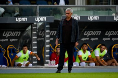Jose Mourinho İtalya futbol takımı Serie A maçında Hellas Verona FC ile AS Roma maçı Verona, İtalya 'daki Marcantonio Bentegodi stadyumunda, 19 Eylül 2021 - Fotoğraf: Ettore Griffoni