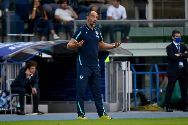 Igor Tudor Cheftrainer Verona Während Des Italienischen Fußballspiels Hellas Verona — Stockfoto