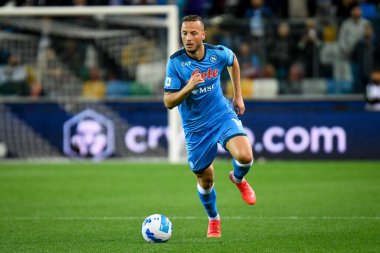 Amir Rrahmani (Napoli) İtalyan futbol takımı Serie A maçında Udinese Calcio ile SSC Napoli arasında Udine, İtalya 'daki Dacia Arena Stadyumu' nda oynanan karşılaşma sırasında, 20 Eylül 2021 - Fotoğraf: Ettore Griffoni