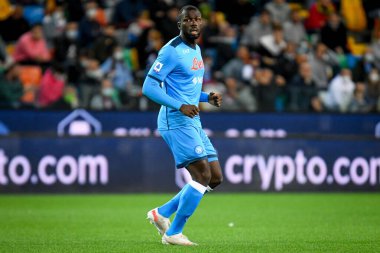 Kalidou Koulibaly (Napoli) İtalya futbol takımı Serie A maçında Udinese Calcio ile SSC Napoli arasında Friuli - Dacia Arena Stadyumu, Udine, İtalya - 20 Eylül 2021