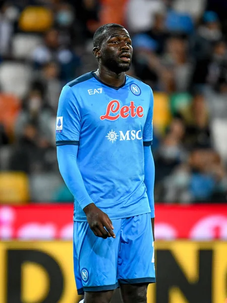 Kalidou Koulibaly Napoli Talya Futbol Takımı Serie Maçında Udinese Calcio — Stok fotoğraf