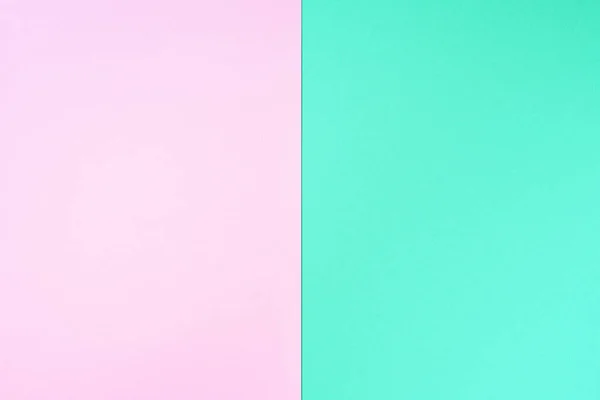 Färgglada trendiga grön och rosa papper bakgrund. Högst upp. Kopiera utrymme — Stockfoto