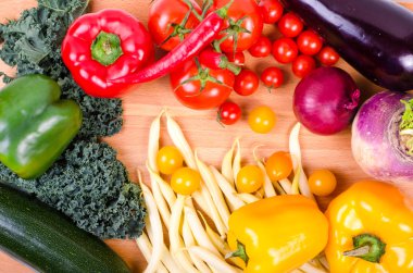 Taze sebze, sonbahar arka plan. Sağlıklı beslenme arka plan