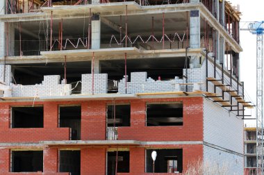 Konut yapım aşamasında