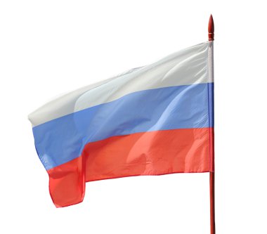 Rus bayrağı Rüzgar dönmeye başladı.