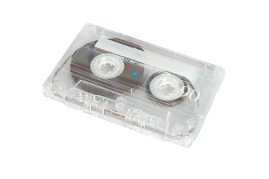 Eski fashiened optik ses kaset şeffaf plastik