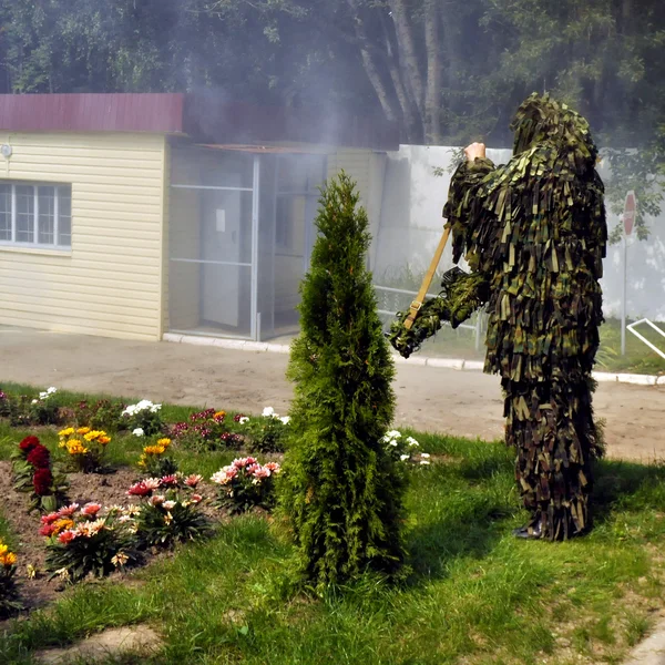 Cecchino in camuffamento — Foto Stock