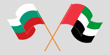Bulgaristan ve Birleşik Arap Emirlikleri 'nin bayrağını çapraz ve dalgalandırdı