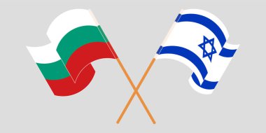 Bulgaristan ve İsrail 'in çapraz ve dalgalı bayrakları