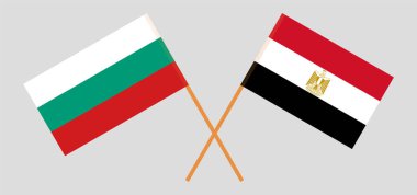 Mısır ve Bulgaristan 'ın çapraz bayrakları