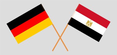 Mısır ve Almanya 'nın çapraz bayrakları