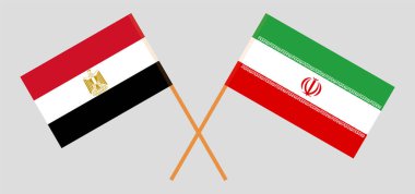 Mısır ve İran 'ın çapraz bayrakları