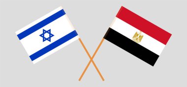 Mısır ve İsrail 'in çapraz bayrakları