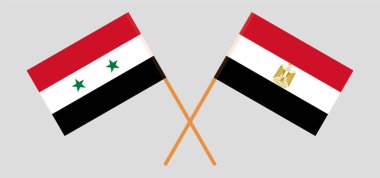 Mısır ve Suriye 'nin çapraz bayrakları