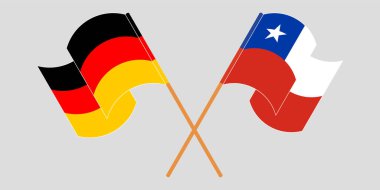 Şili ve Almanya 'nın çapraz bayrakları