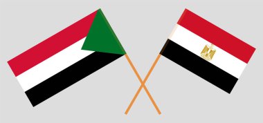 Mısır ve Sudan 'ın çapraz bayrakları