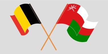 Umman ve Belçika 'nın çapraz bayrakları