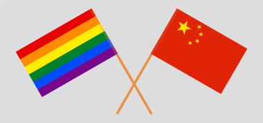 Çin ve LGBT 'nin çapraz bayrakları