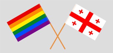LGBT ve Gürcistan 'ın çapraz bayrakları