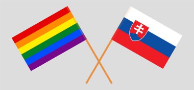 LGBT ve Slovakya 'nın çapraz bayrakları