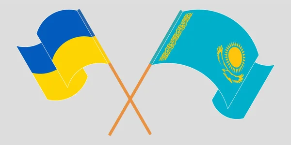 Казахстан и украины флаги