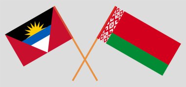 Beyaz Rusya, Antigua ve Barbuda 'nın çapraz bayrakları