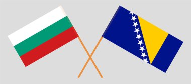 Bulgaristan ve Bosna-Hersek 'in çapraz bayrakları