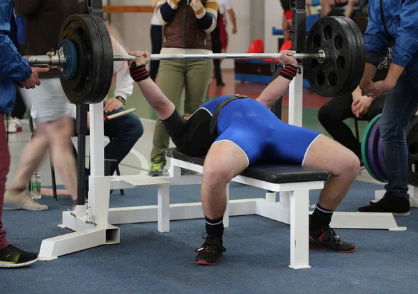 Competições em powerlifting — Fotografia de Stock