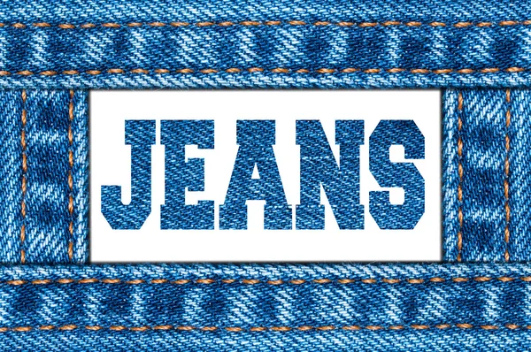 Blue jeans frame. — Stock Photo, Image